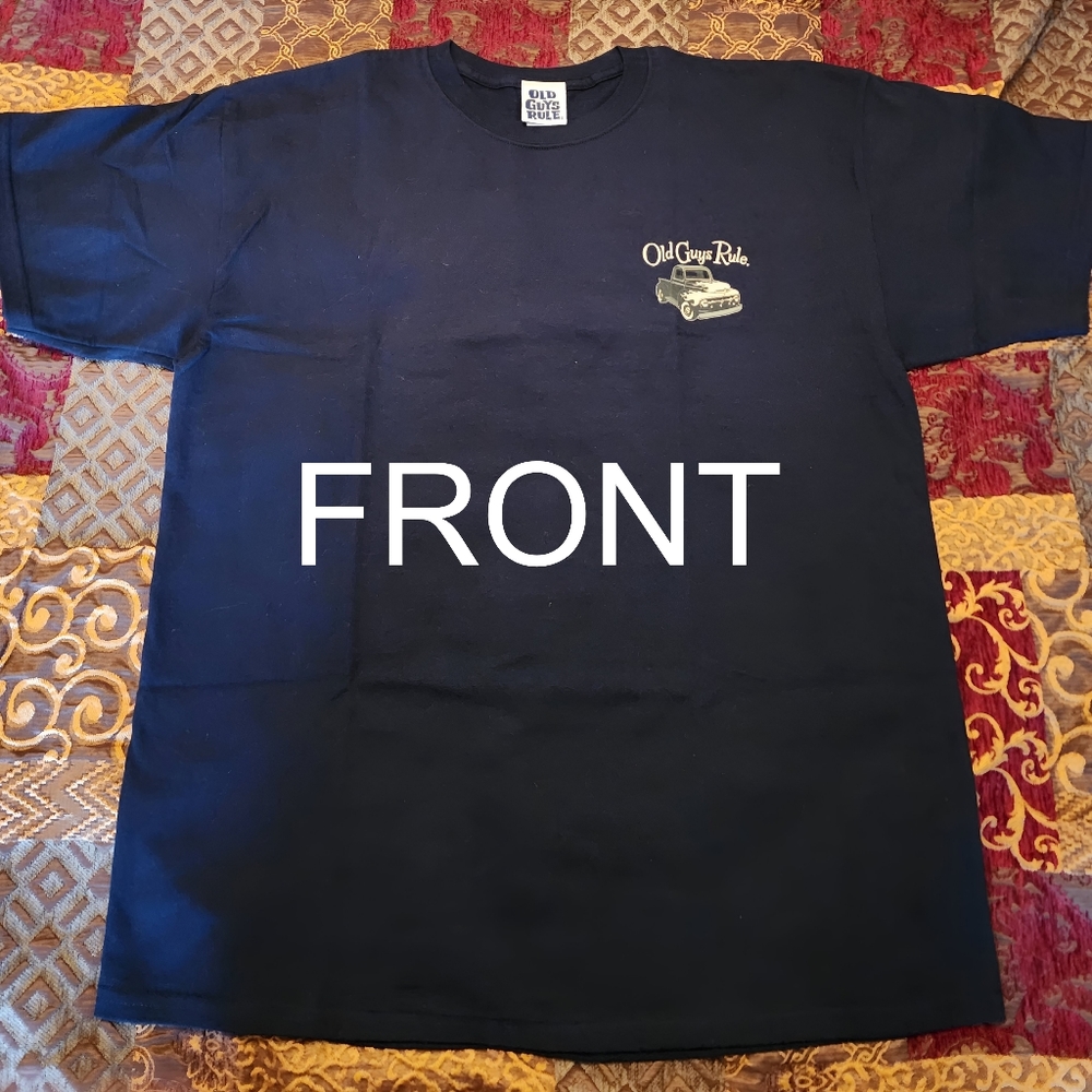 Men's Black XL Old Guys Rule T-Shirt